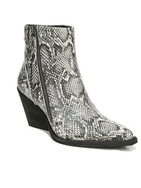 NIB Zodiac Ramona Booties In Snakeskin Print Size 6.5